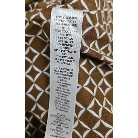 Chicos Faux Leather Bomber Jacket Full-Zip Henna Brown Women’s Size 00/XS NWOT - Picture 7 of 10